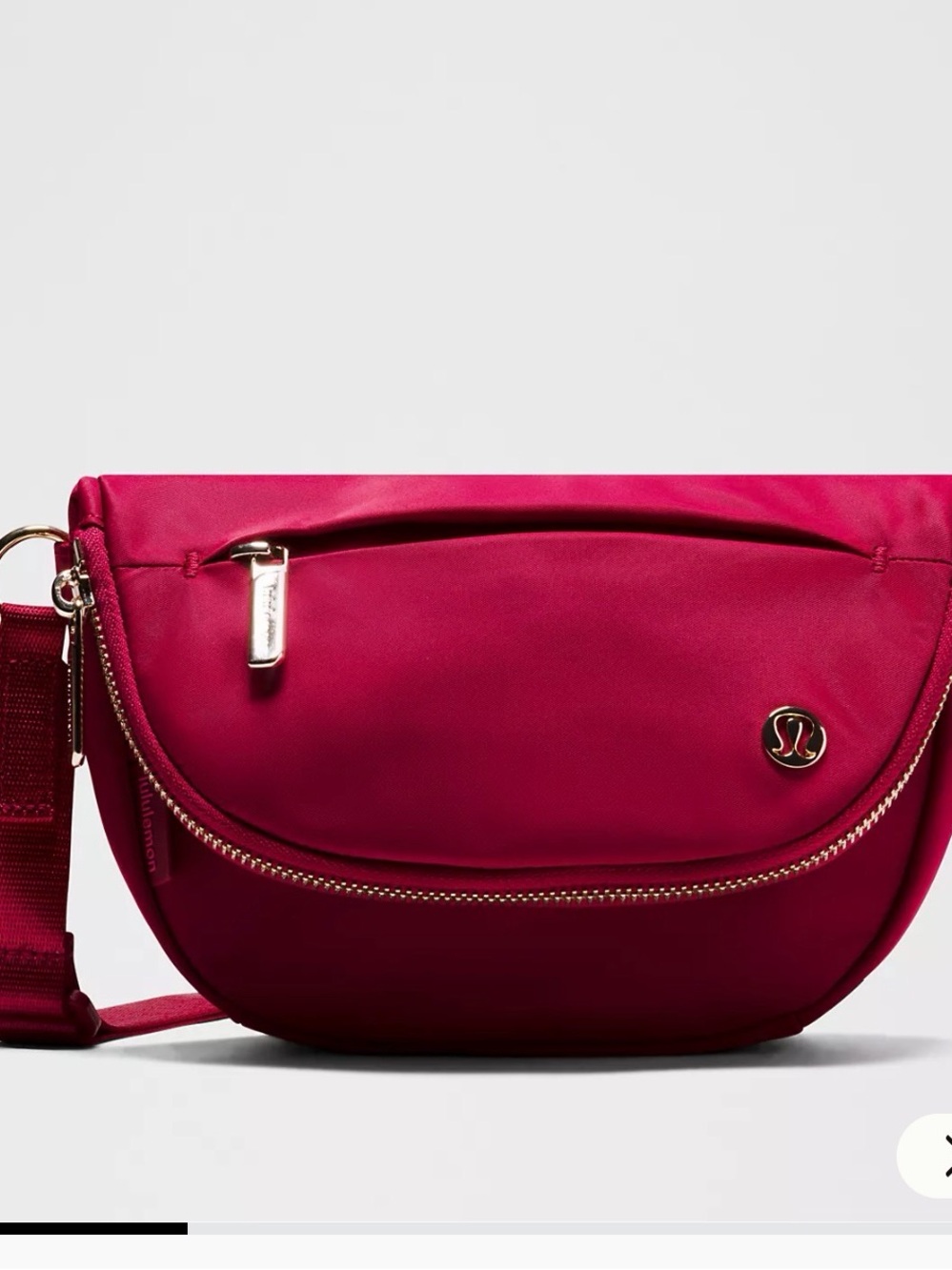 NWT Lululemon athletica Berry Rumble/Gold Pink Festival Bag 5L